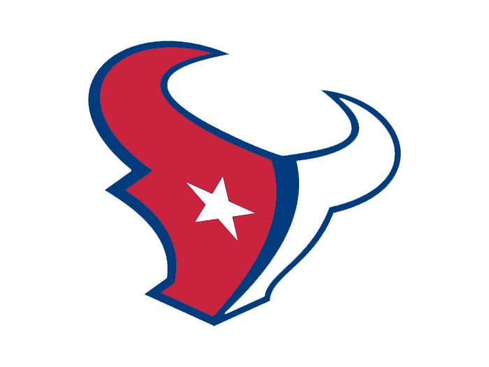 Houston to NY Giants colors logo fabric transfer